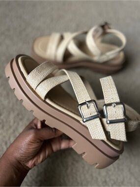 Dirty Laundry Khan Raffia Sandals